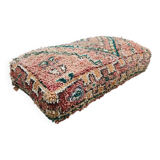 Vintage kilim Moroccan wool Berber ottoman 1970