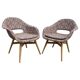 Vintage armchairs in fibreglass by Miroslav Navrátil