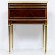 Louis XVI cylinder desk in mahogany and pink marble - circa 1860-1890