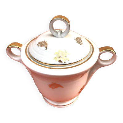 Années 1950 Sucrier Porcelaine S.F.P (Société Française Porcelaine) Limoges