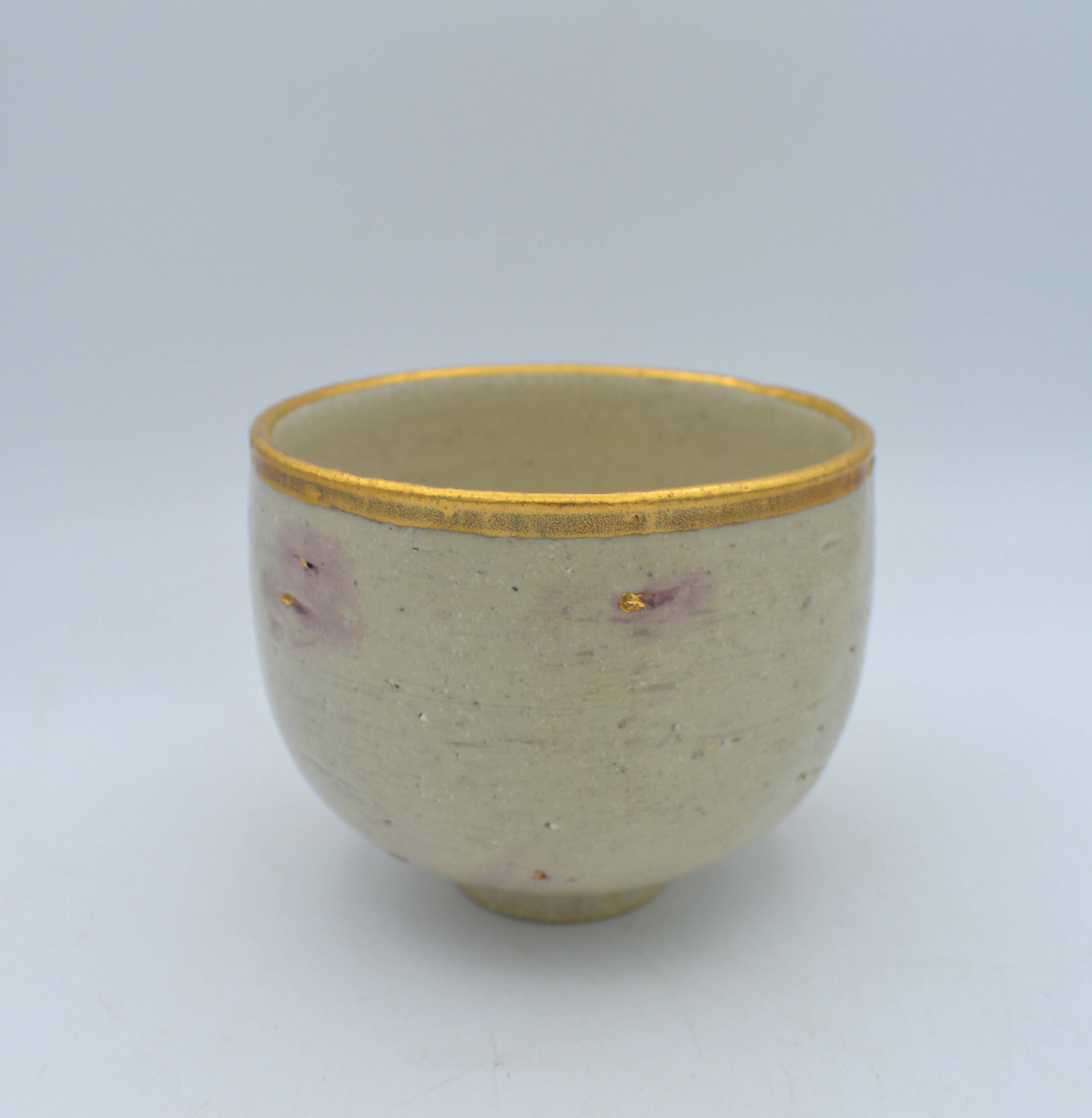 Bol or en grès rozenn bigot