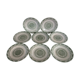 8 assiettes plates en faïence Fine Ware