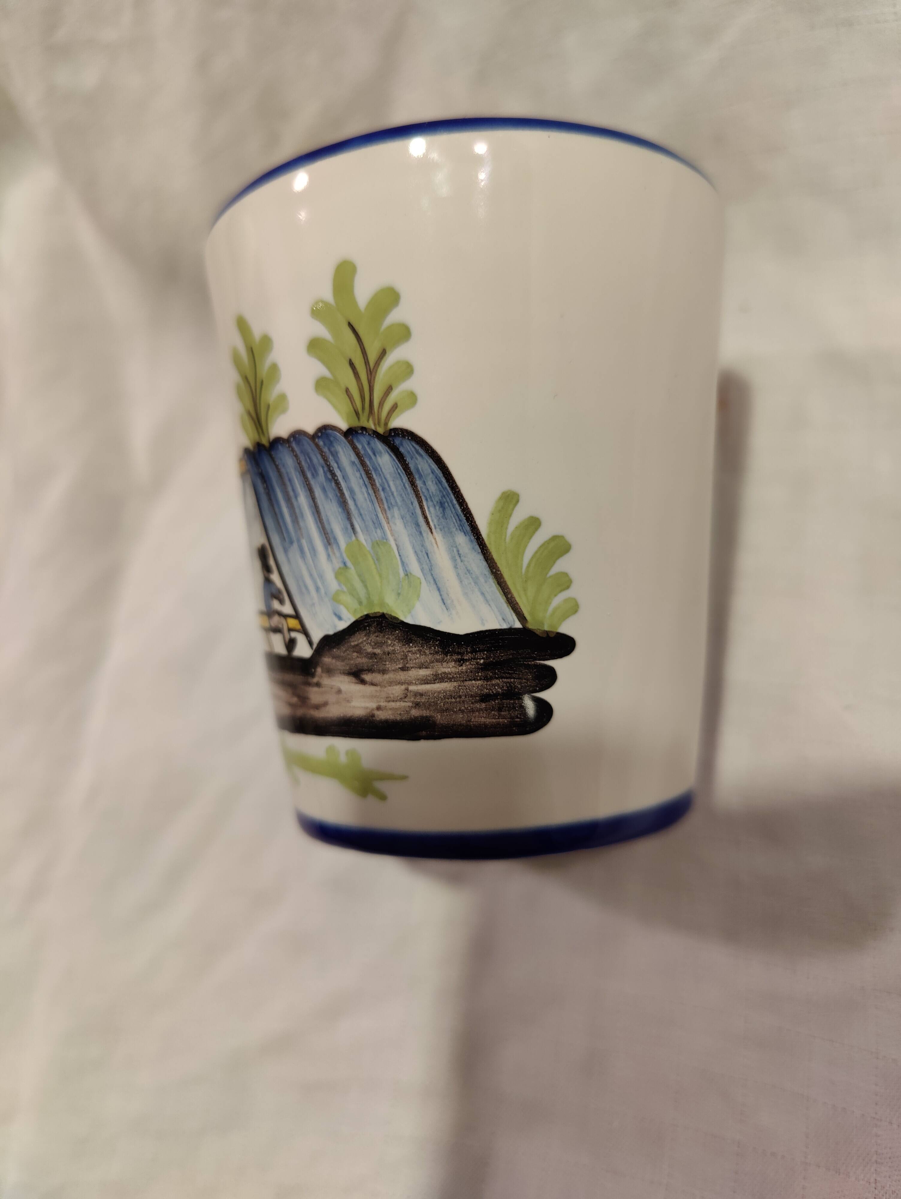 Nevers Montagnon earthenware cup commemorating the Revolution