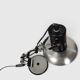 Modernist articulated desk lamp