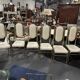Ensemble de 6 chaises Bambou en laiton 1980