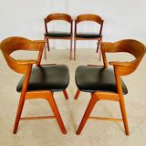 Chaises vintage danoises Kai Kristiansen modèle 32 pour Schou Andersens Møbelabrik