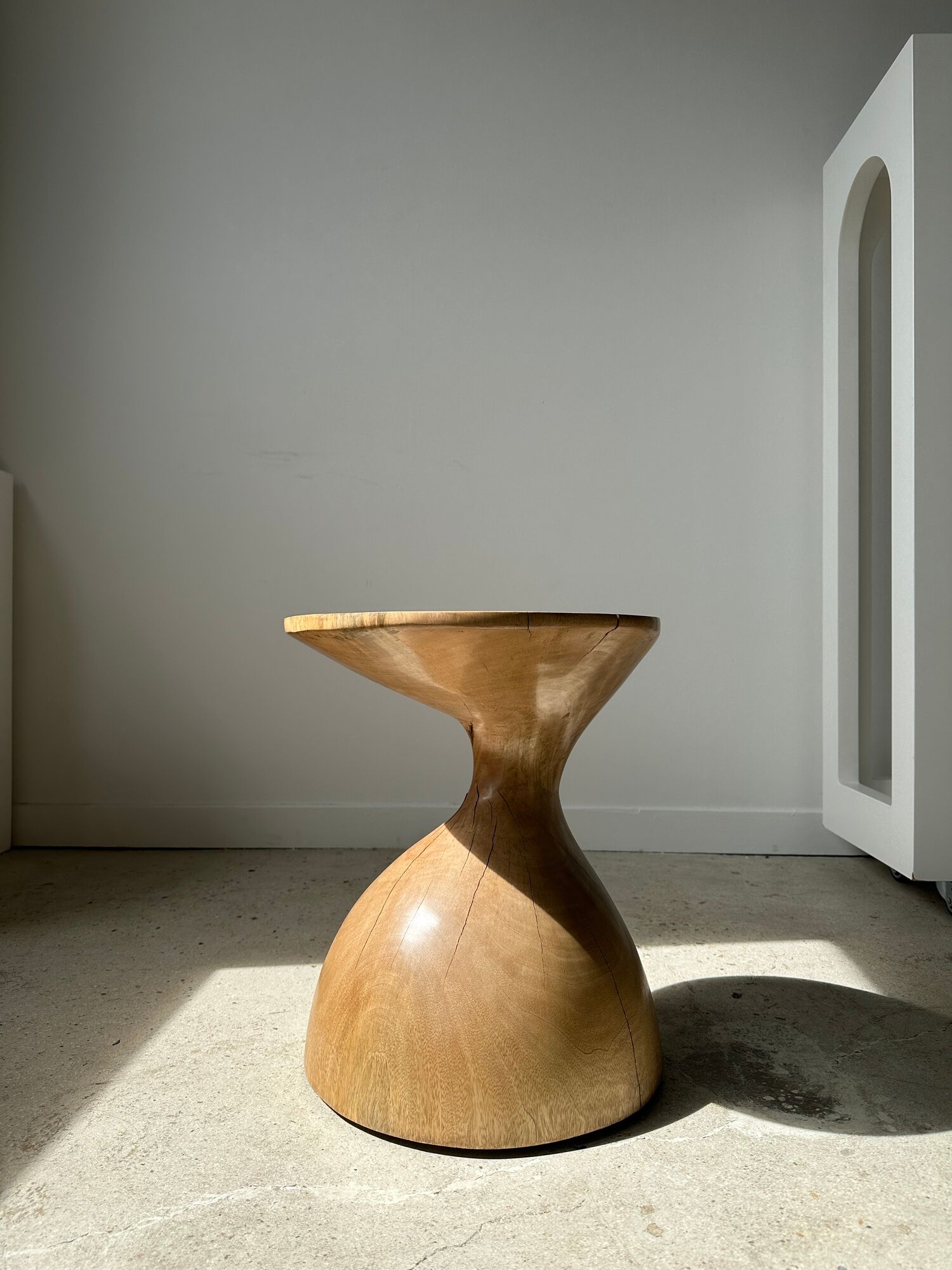 Solid wood sofa end