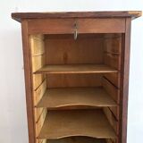 1940s filing cabinet with curtain