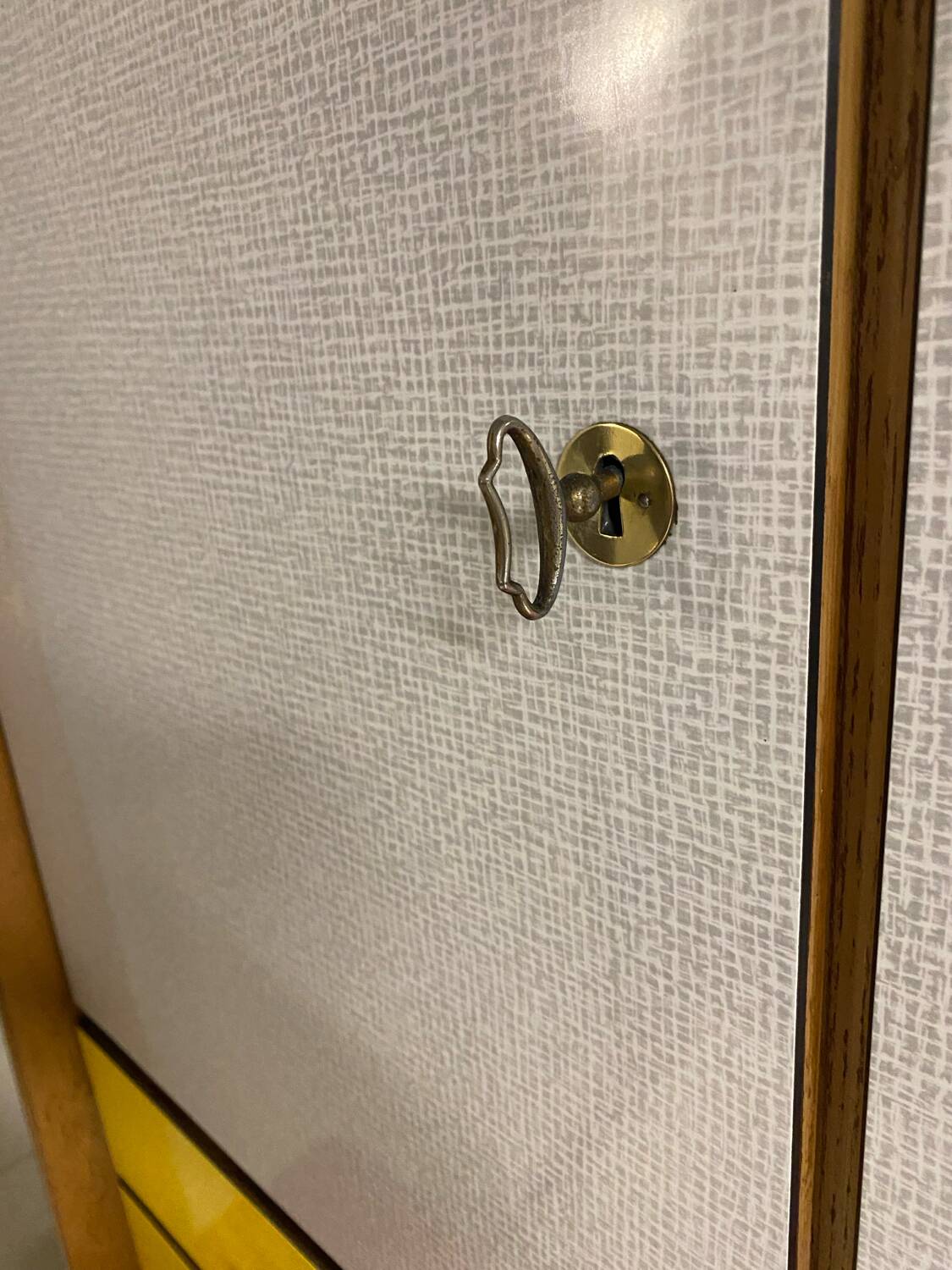 Vintage kitchen buffet with compass legs