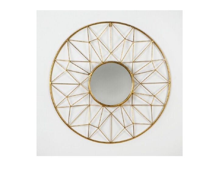 Gilded metal mirror