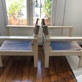 Pair of safari armchairs