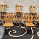 12 chaises bistrot en bois, 1970