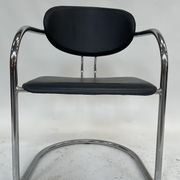 Vintage dining chair effezeta made in Italy design chrome