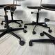 1/6 1950s vintage black architect desk chair by Jørgen Rasmussen for Labofa