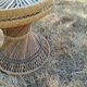 Vintage antique rattan wicker chair armchair