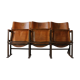Suite de 3 fauteuils de cinéma strapontins, 1930