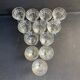12 liqueur glasses – guilloché crystal – art deco