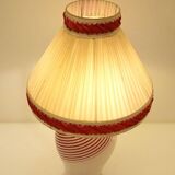 Dino Martens for Aureliano Toso Murano mezza filigrana table lamp from the 1950s