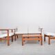 Ensemble de 4 fauteuils et 2 tables basses « Moduline » conçu par Ole Gjerlov Knudsen