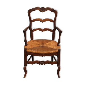 fauteuil paillé, XXe