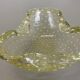 Murano Glass "Gold Dust Bubble" Bowl Element Shell Ashtray Murano, Italy, 1970s