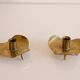 Paire de bougeoirs scandinave en laiton 1960