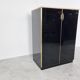 Bar en verre noir, années 1970