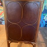 Commode osier et rotin