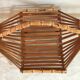 Basket fruit cut 1960 vintage bamboo rattan wicker