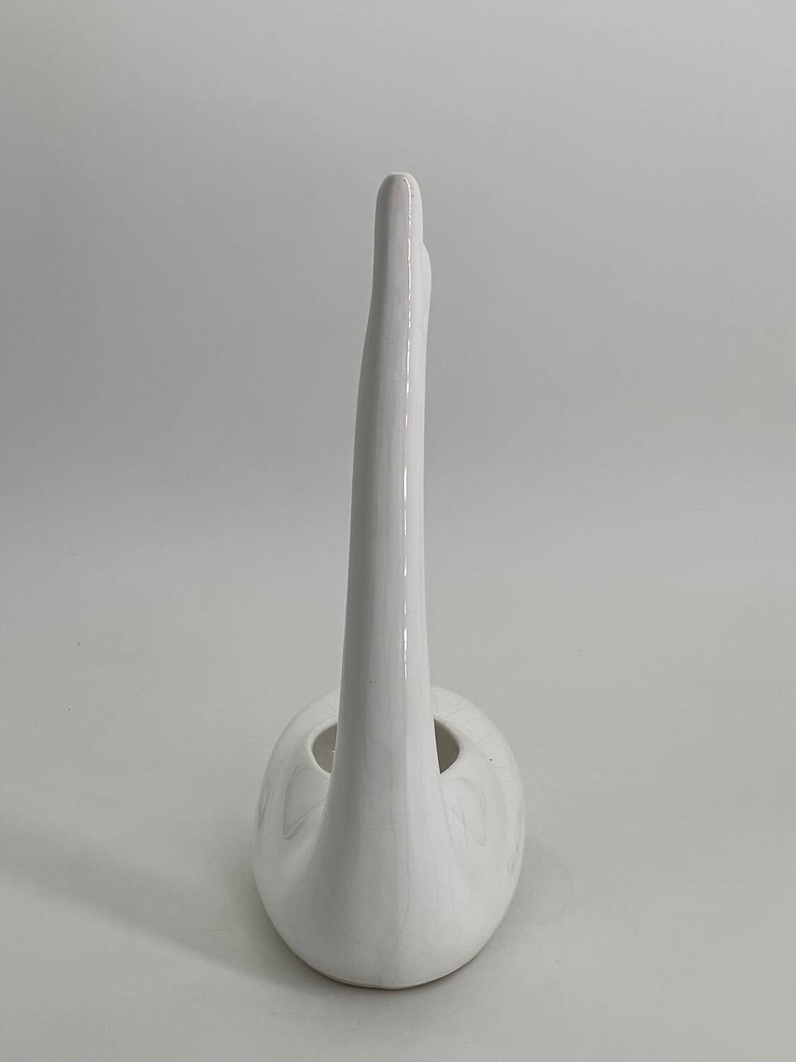 Ceramic swan pot cover
