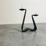 Modernist brutalist candle holder