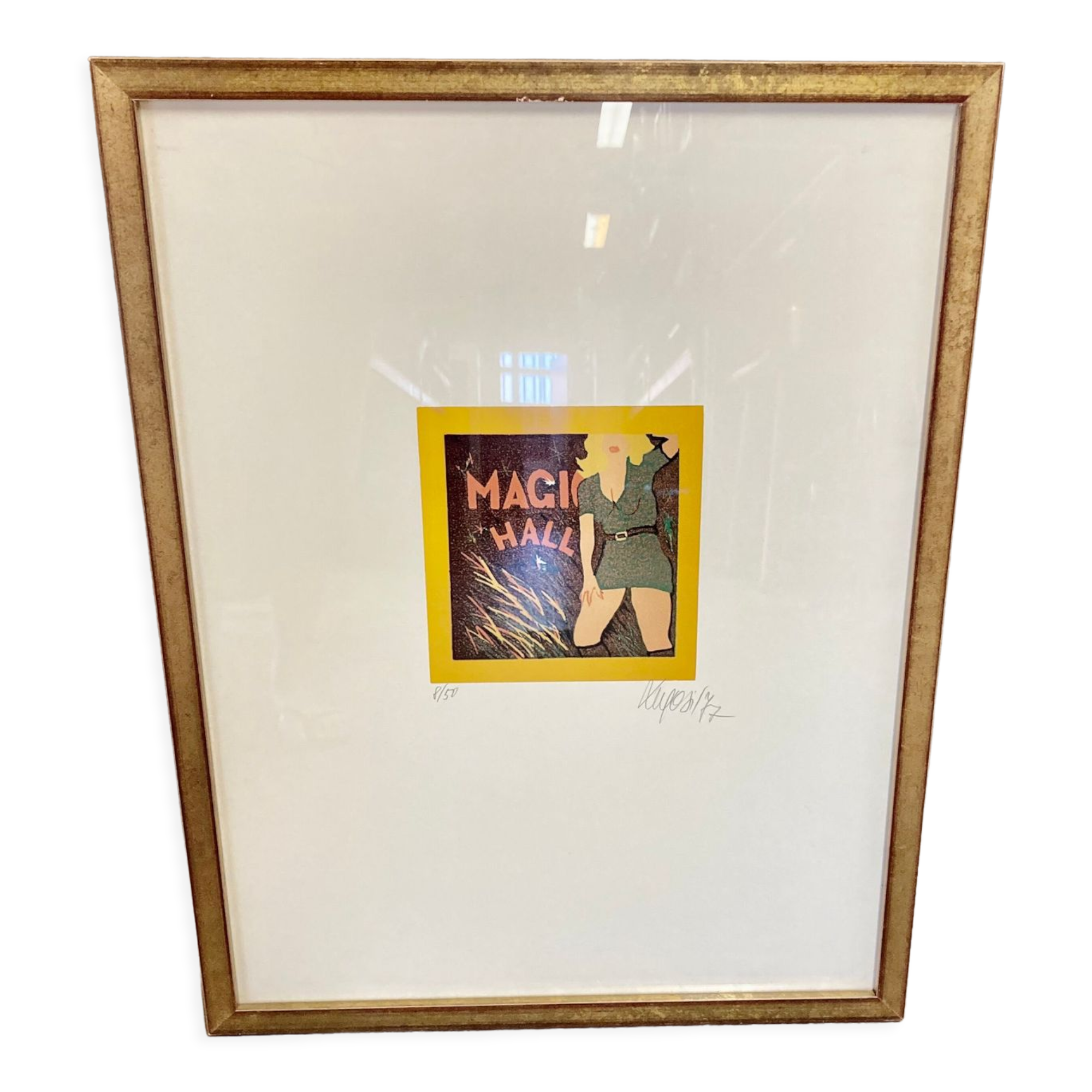 Original silkscreen printed signed 1977