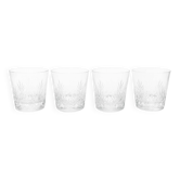 Set of 4 Saint-Louis crystal whiskey glasses – Florence model – Signed