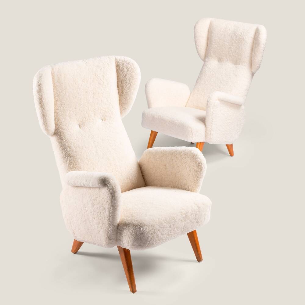 Wingback armchairs – Carl Gustaf Hiort
