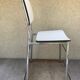 Pair of Old Metal Chromé Chairs - Vintage White Formica