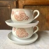 Two large Denby Gypsy stoneware English breakfast mugs