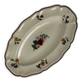 Small oval dish "Agreste" Sarreguemines, 20th century