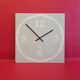 Karlsson design square wall clock - black and white, 1 and 0 optical illusion