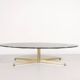 Table basse marbre laiton Michel Kin Italie 1960 Arflex éditeur