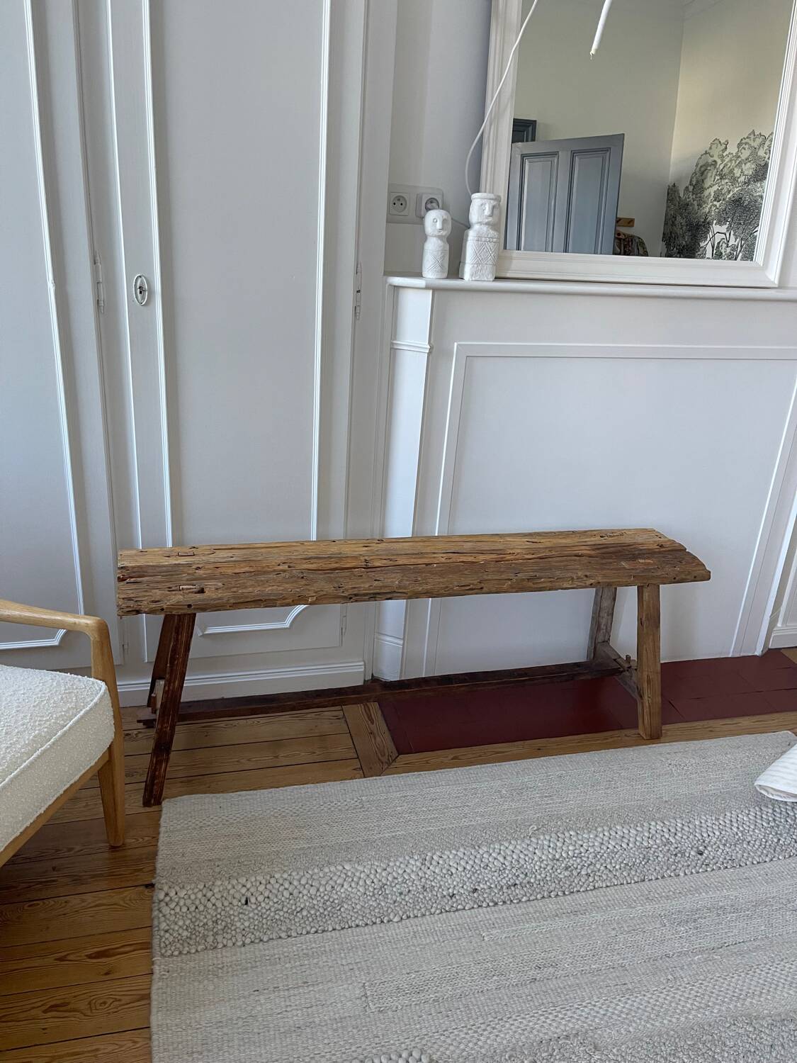Vintage wooden bench
