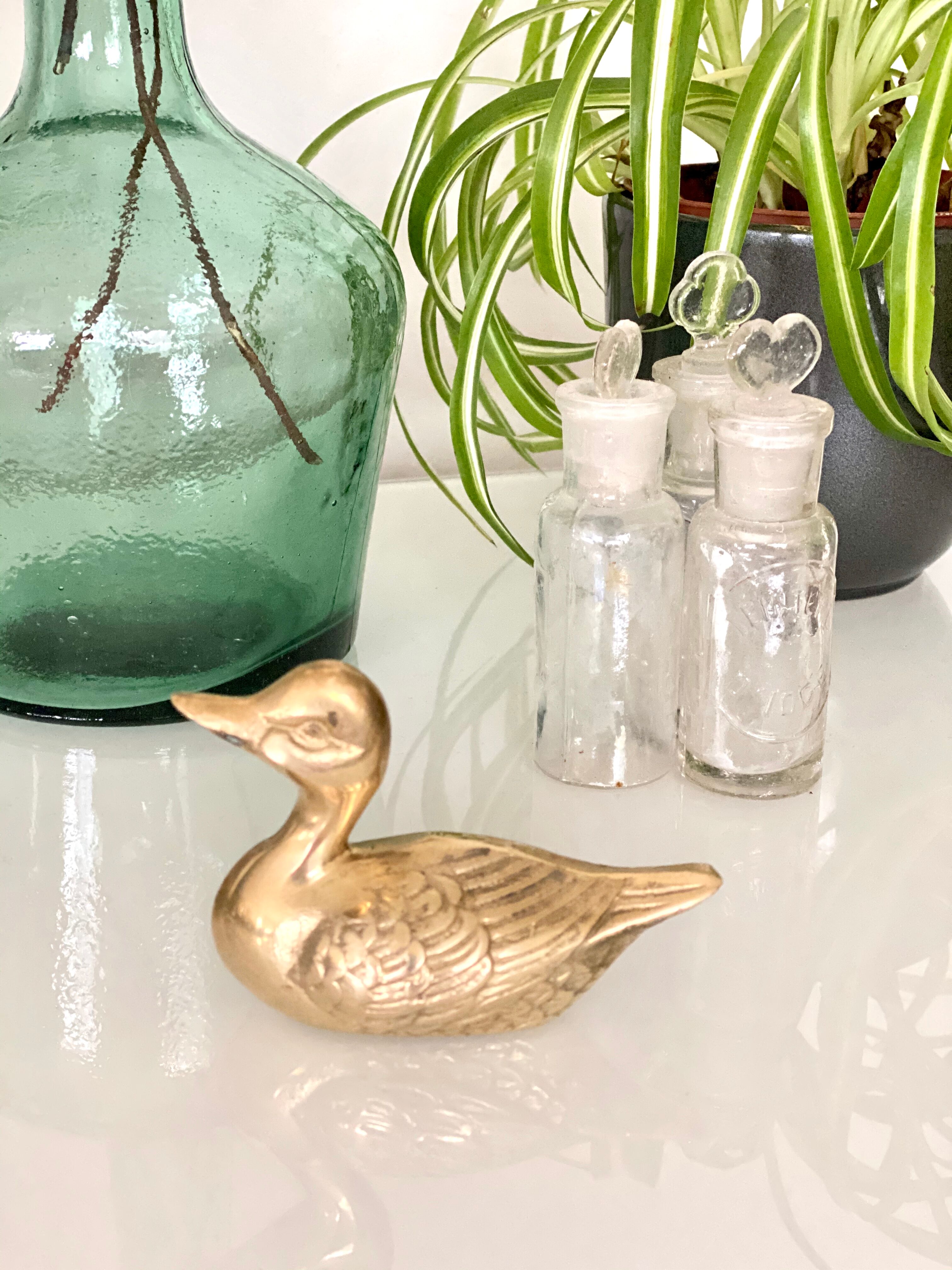 Canard en laiton vintage
