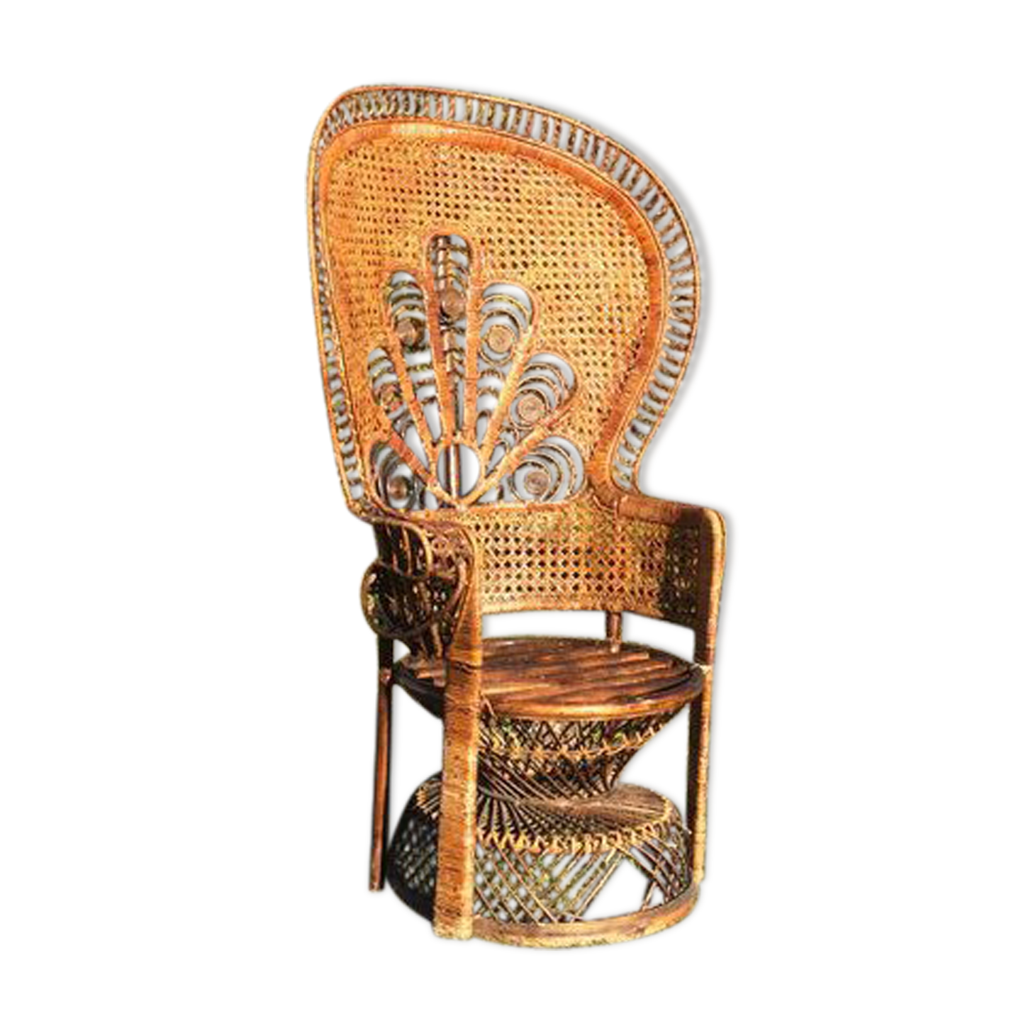 Emmanuelle adult peacock chair for the 70s