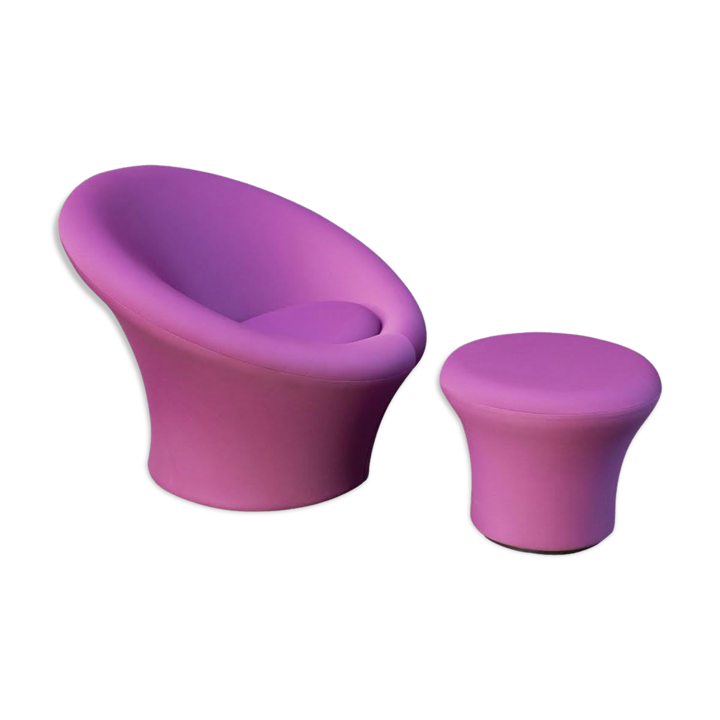 Armchair and Ottoman "mushroom" by Pierre Paulin for Artifort