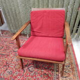 Fauteuil vintage design scandinave 60/70