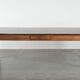 Authentic large French farmhouse antique XXL dining table with two drawers