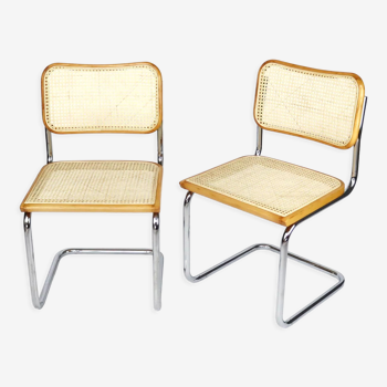 Paire de chaises B32 de Marcel Breuer