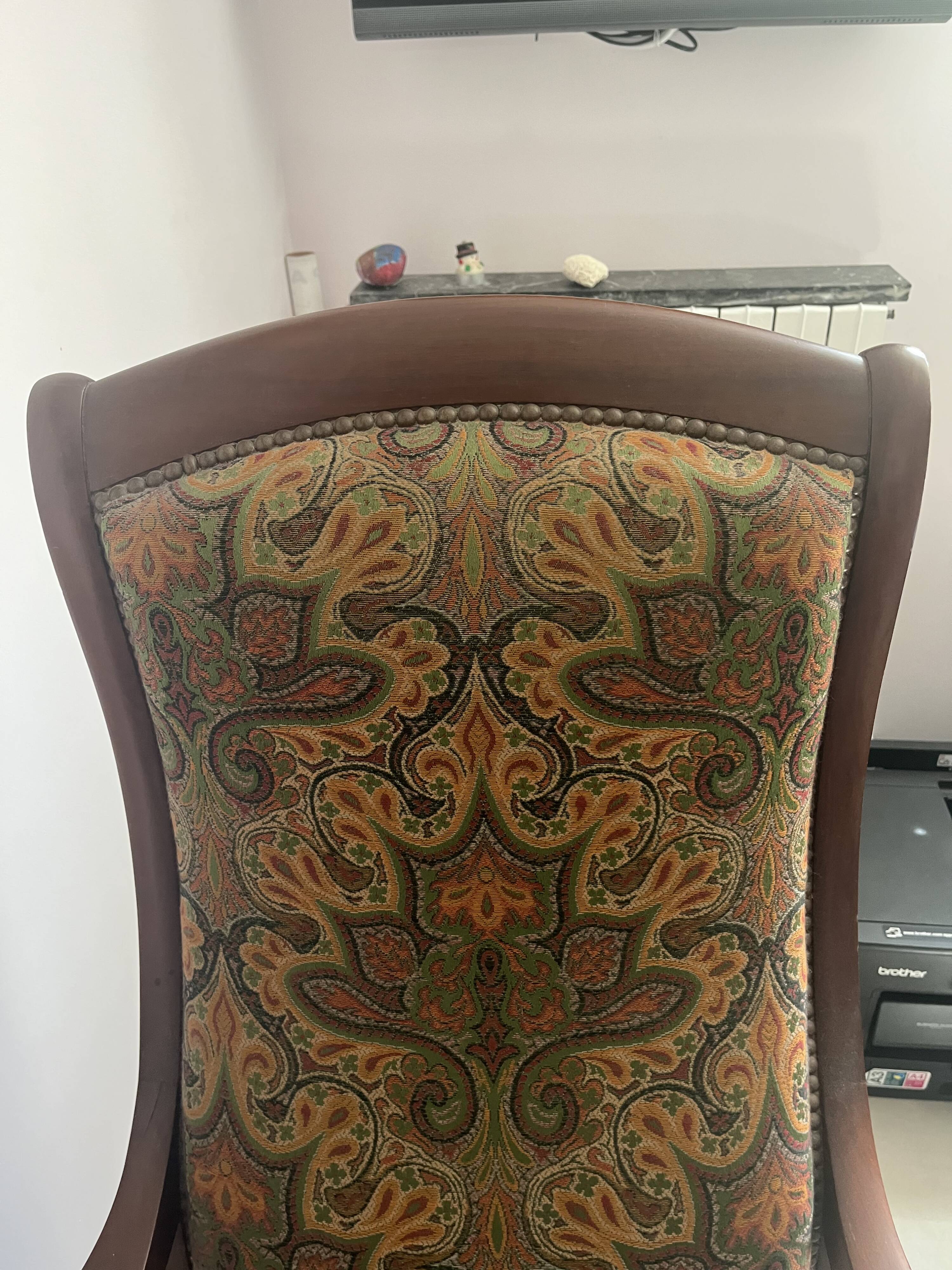 Antique mahogany armchair