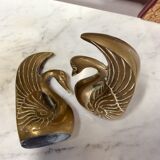 Pair of greenhouse books swans