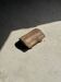 Small stool, footrest in organic blond teak monoxyle wabi-sabi L31