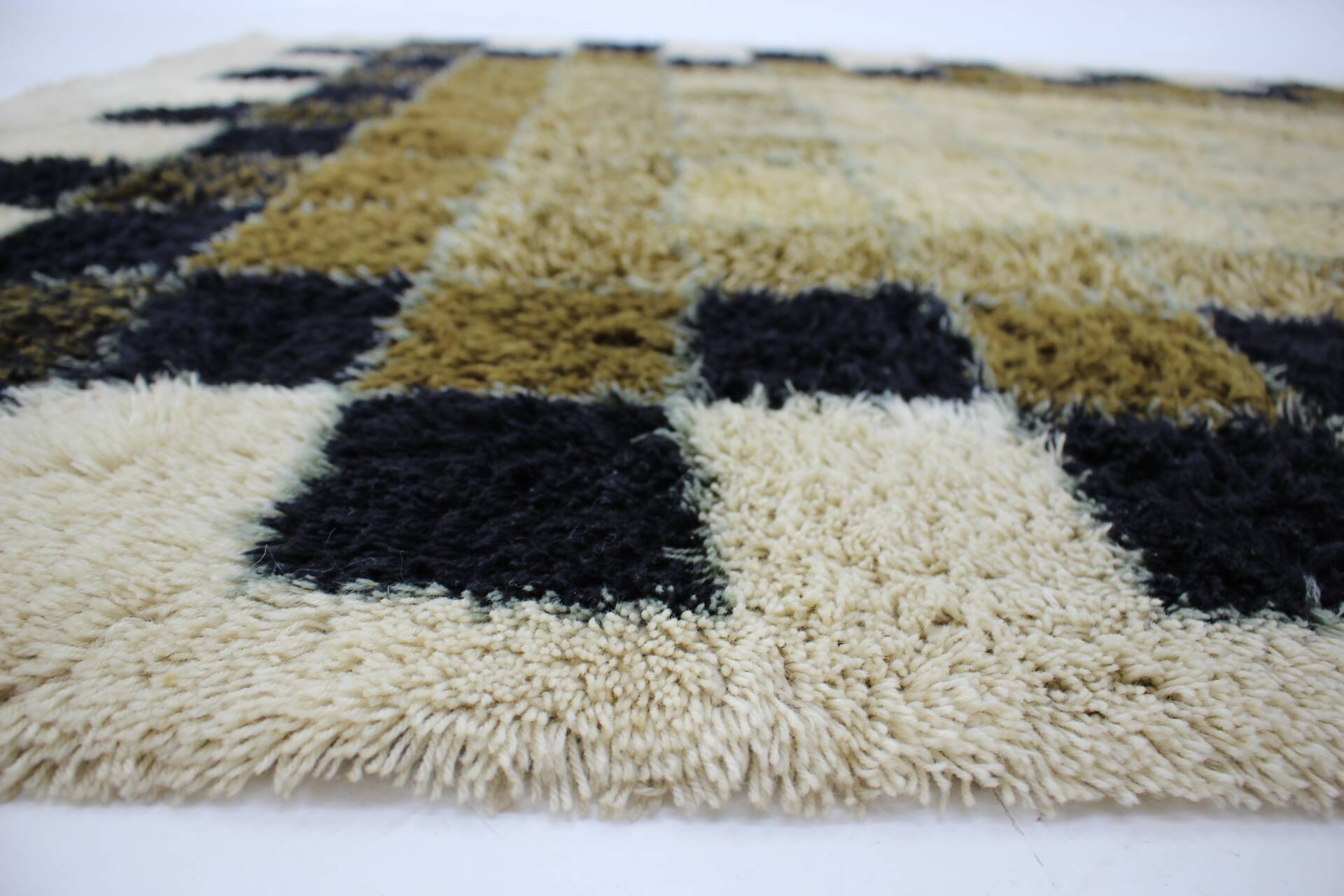 Tapis abstrait en laine des années 1960 par Hojer Eksport Wilton, Danemark
